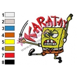 SpongeBob SquarePants Karatay Embroidery Design